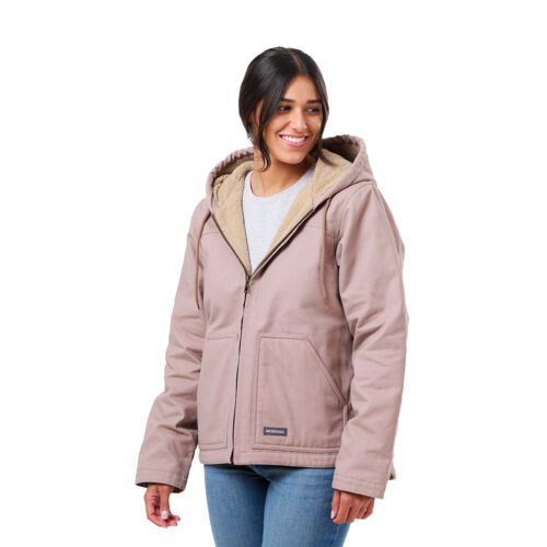 Women's Sherpa-Lined Softstone Duck Hooded Jacket Thumbnail