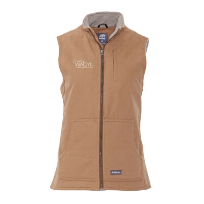AWA - Women's Sherpa-Lined Softstone Duck Vest Thumbnail